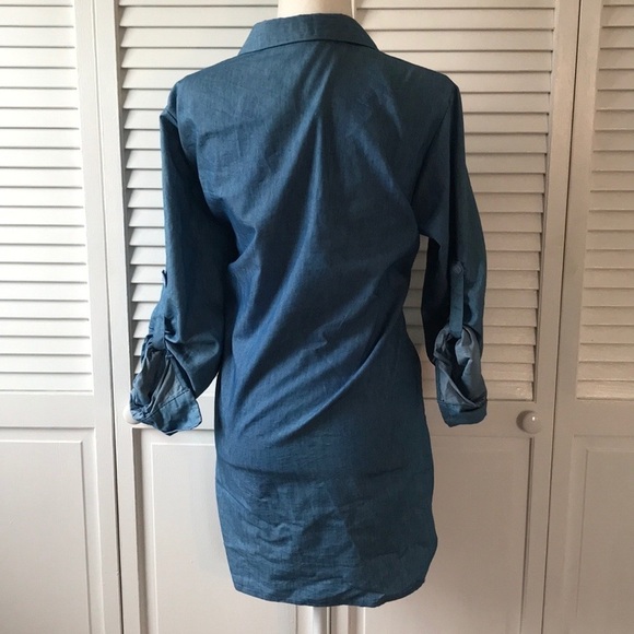 2/$25 ZANZEA COLLECTION Blue Pull Over Tunic Dress Size Extra Extra Large - Picture 3 of 6